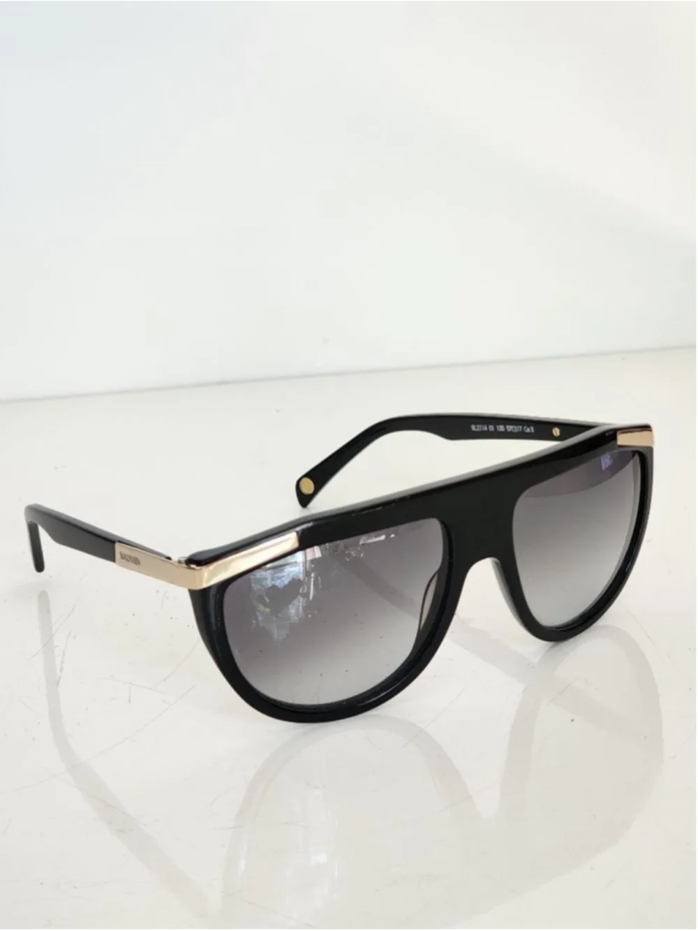 BALMAIN BL2114 Black Gold Gradient Sunglasses 57‎ mm